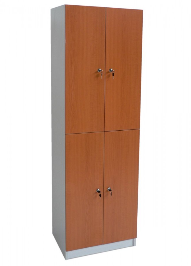 Šatní skříň dřevěná 4.dílná Třešeň