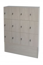 Skříň boxová 12 dveřová Bříza