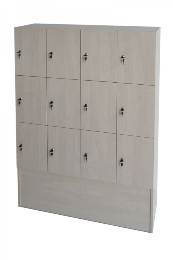 Skříň boxová 12 dveřová Bříza