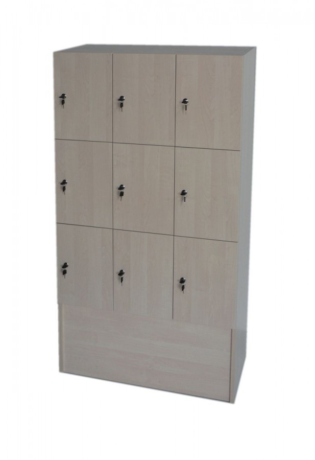 Skříň boxová 9 dveřová Bříza
